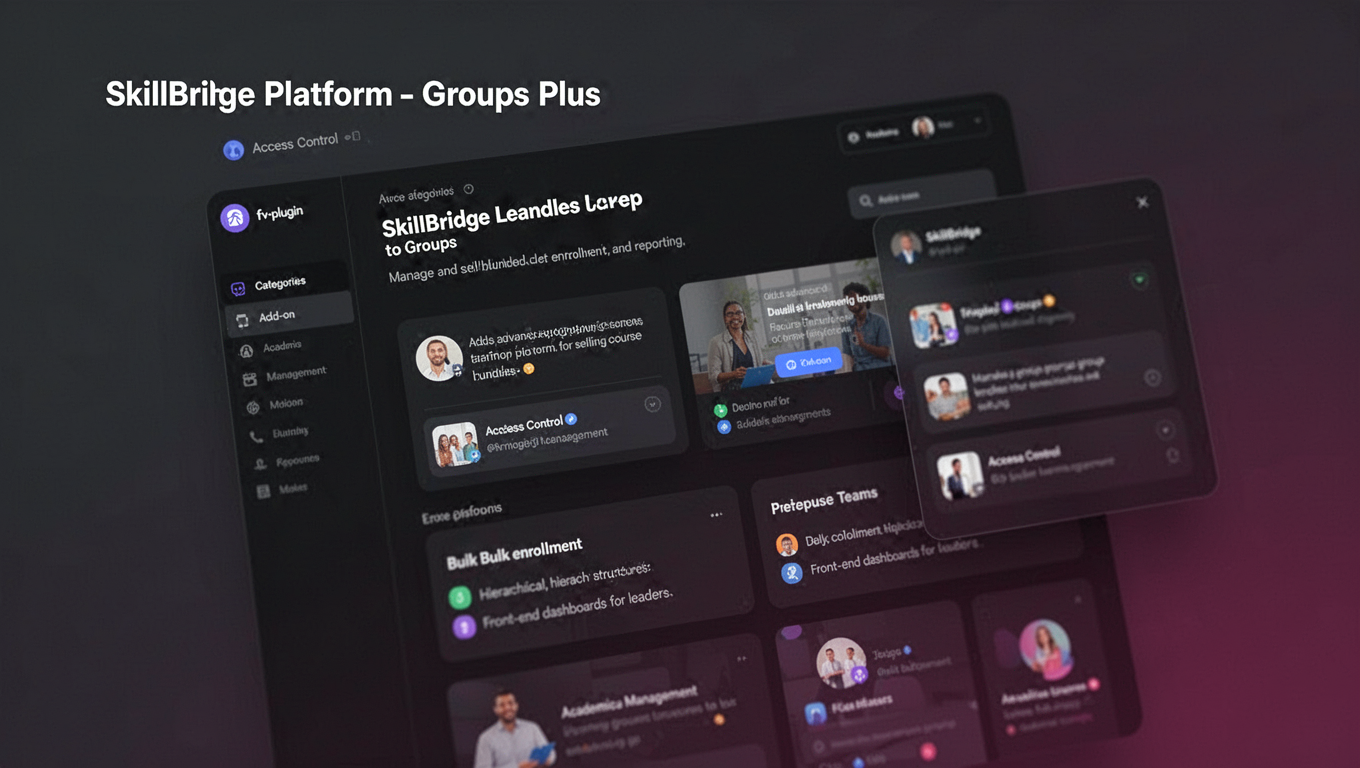 Preview of SkillBridge Platform - Groups Plus