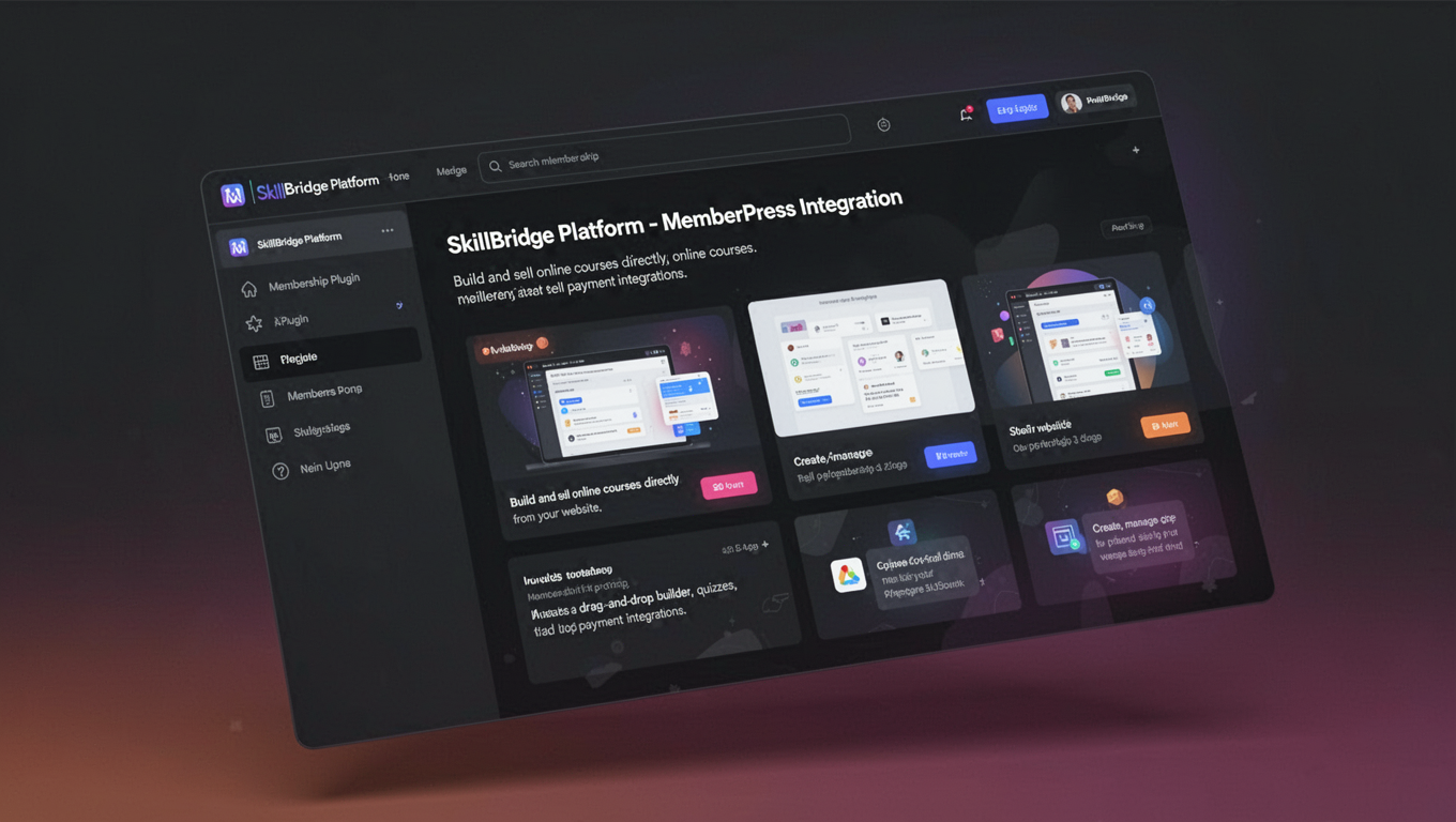 Preview of SkillBridge Platform - MemberPress Integration