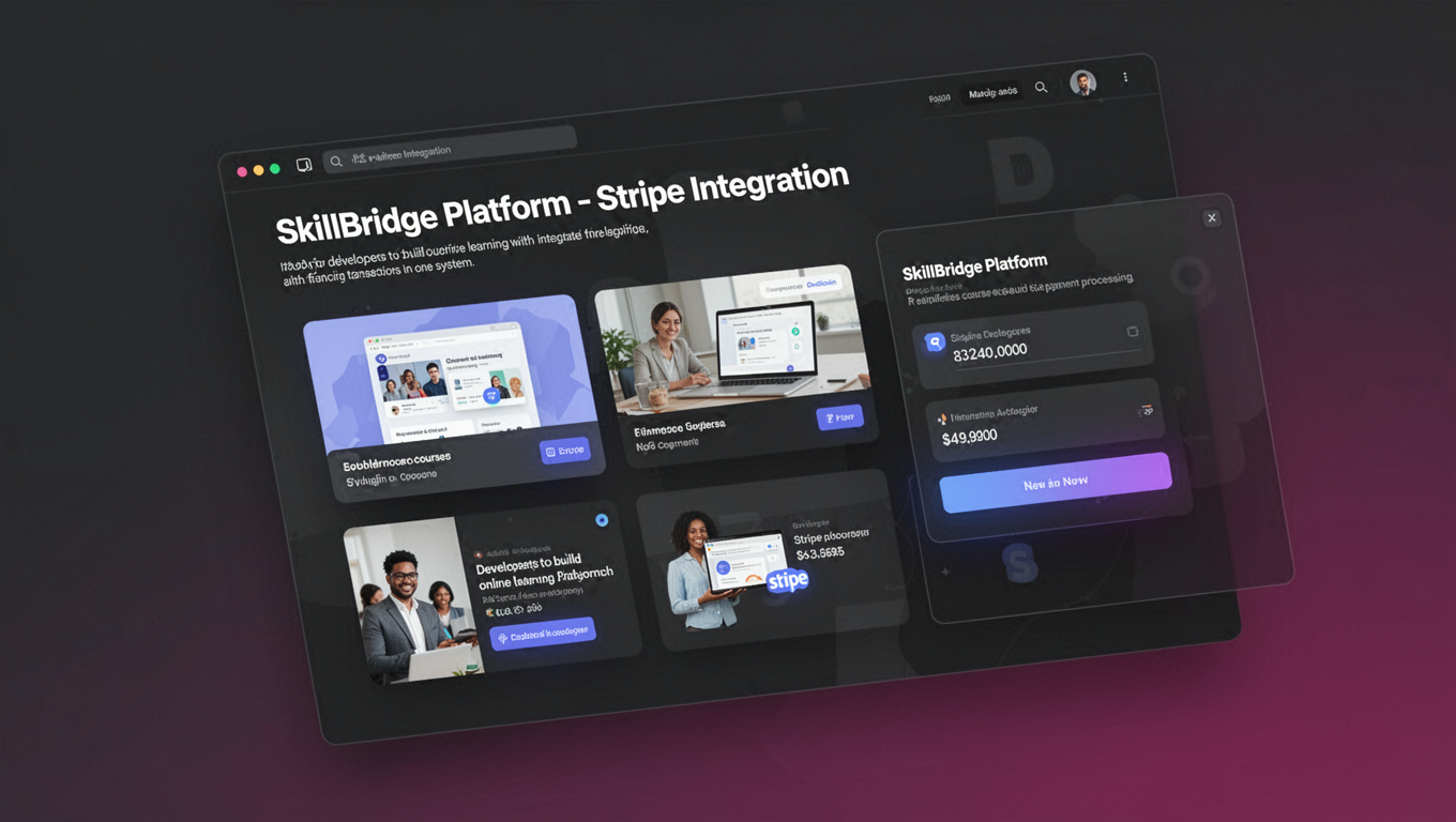 Preview of SkillBridge Platform - Stripe Integration