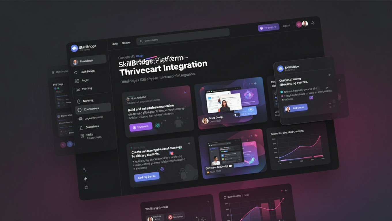 Preview of SkillBridge Platform - Thrivecart Integration