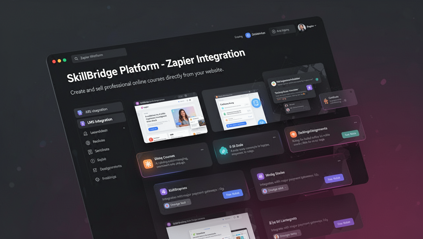Preview of SkillBridge Platform - Zapier Integration