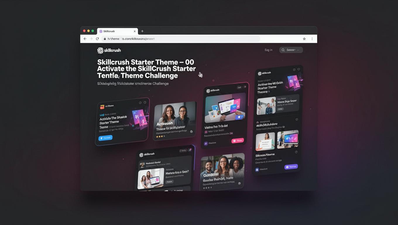 Preview of Skillcrush Starter Theme -- 00 Activate the Skillcrush Starter Theme Challenge