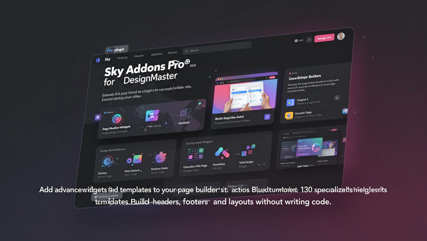 Preview of Sky Addons Pro for DesignMaster