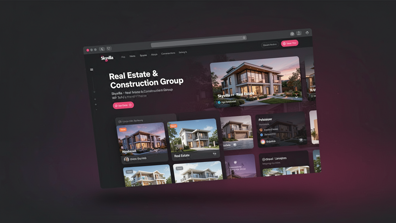Preview of Skyvilla - Real Estate & Construction Group WP Theme