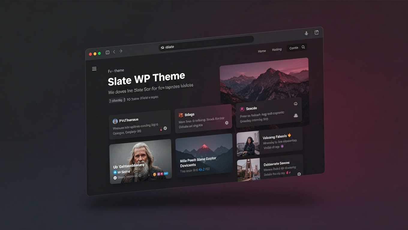 Preview of Slate WP Theme