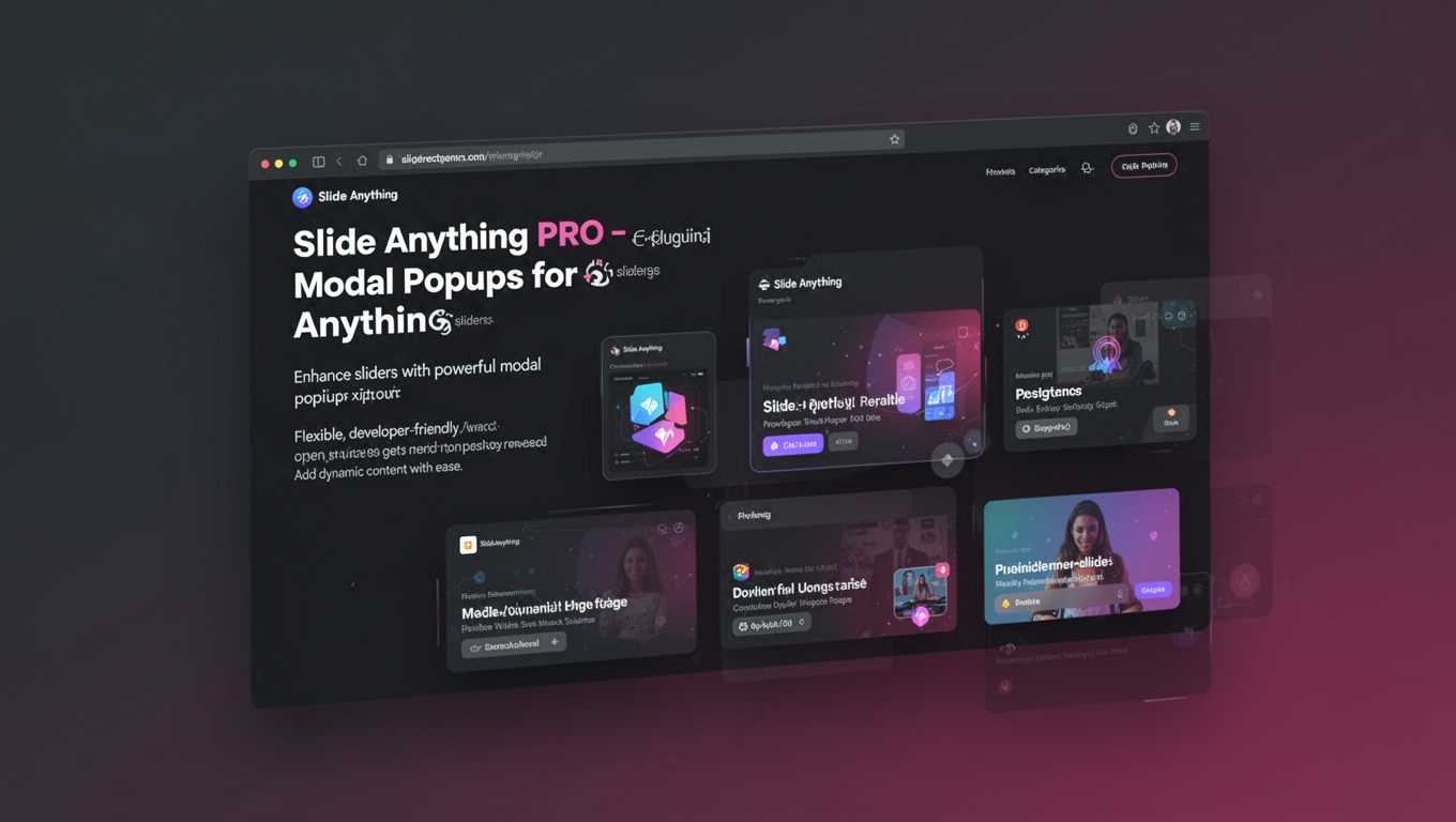Preview of Slide Anything PRO - Modal Popups for Slide Anything