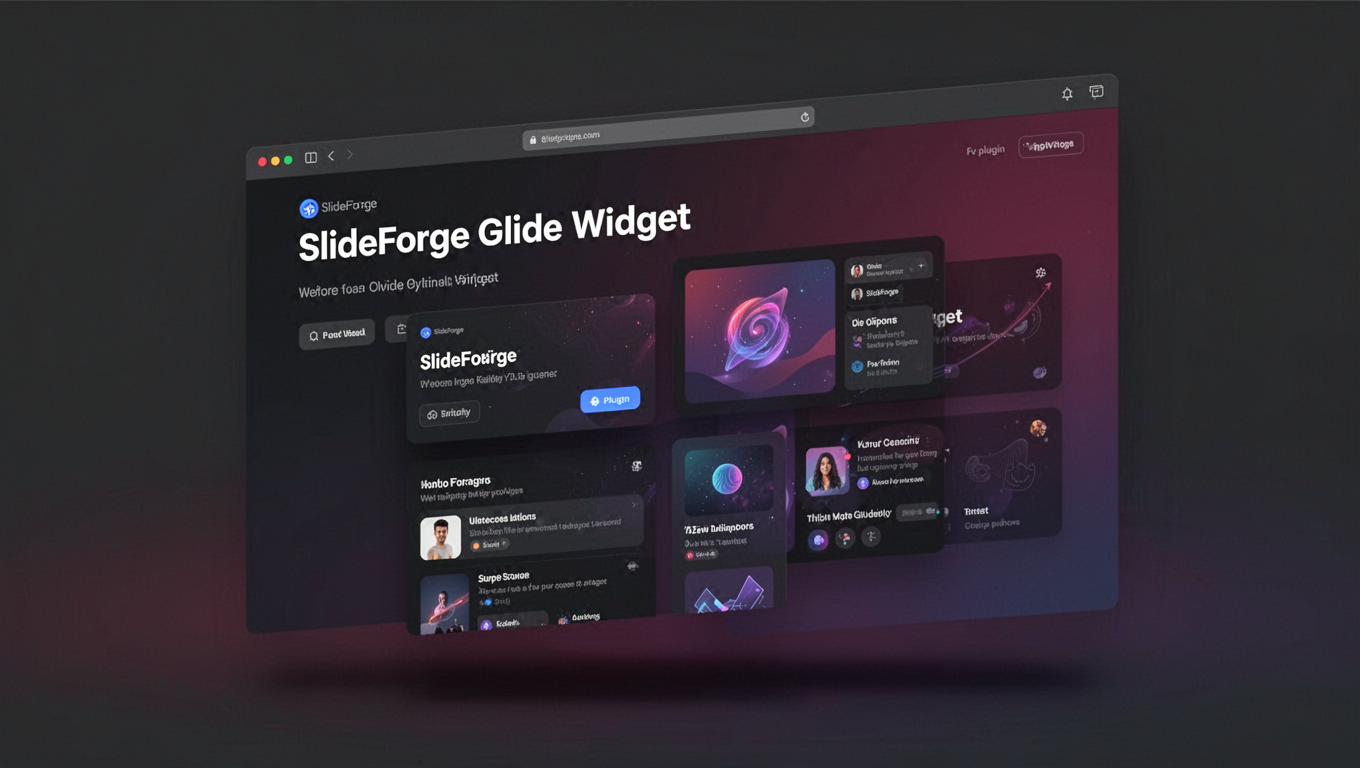 Preview of SlideForge Glide Widget