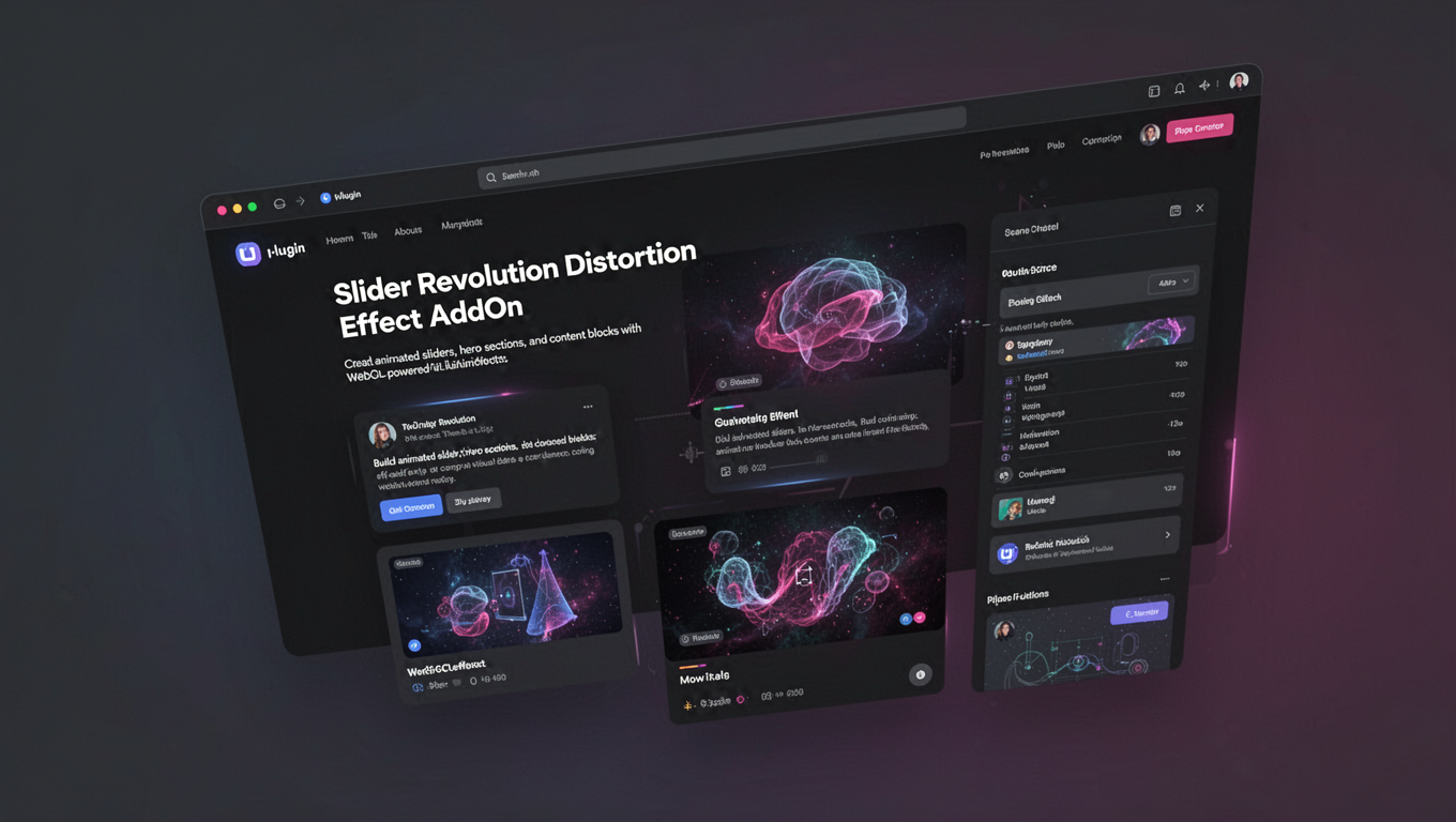 Preview of Slider Revolution Distortion Effect AddOn