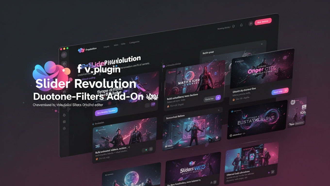 Preview of Slider Revolution Duotone-Filters Add-On