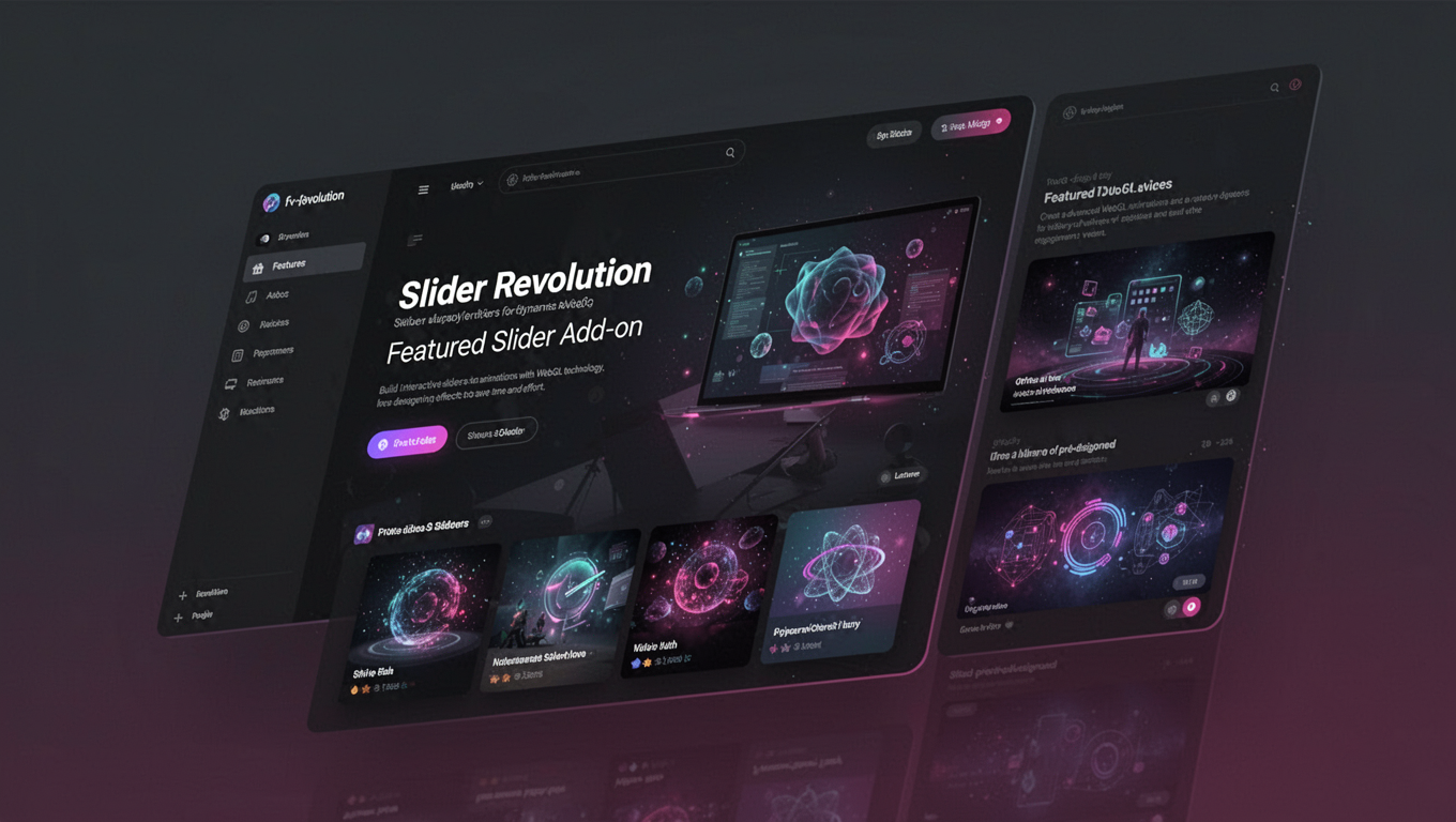Preview of Slider Revolution Featured Slider Add-on