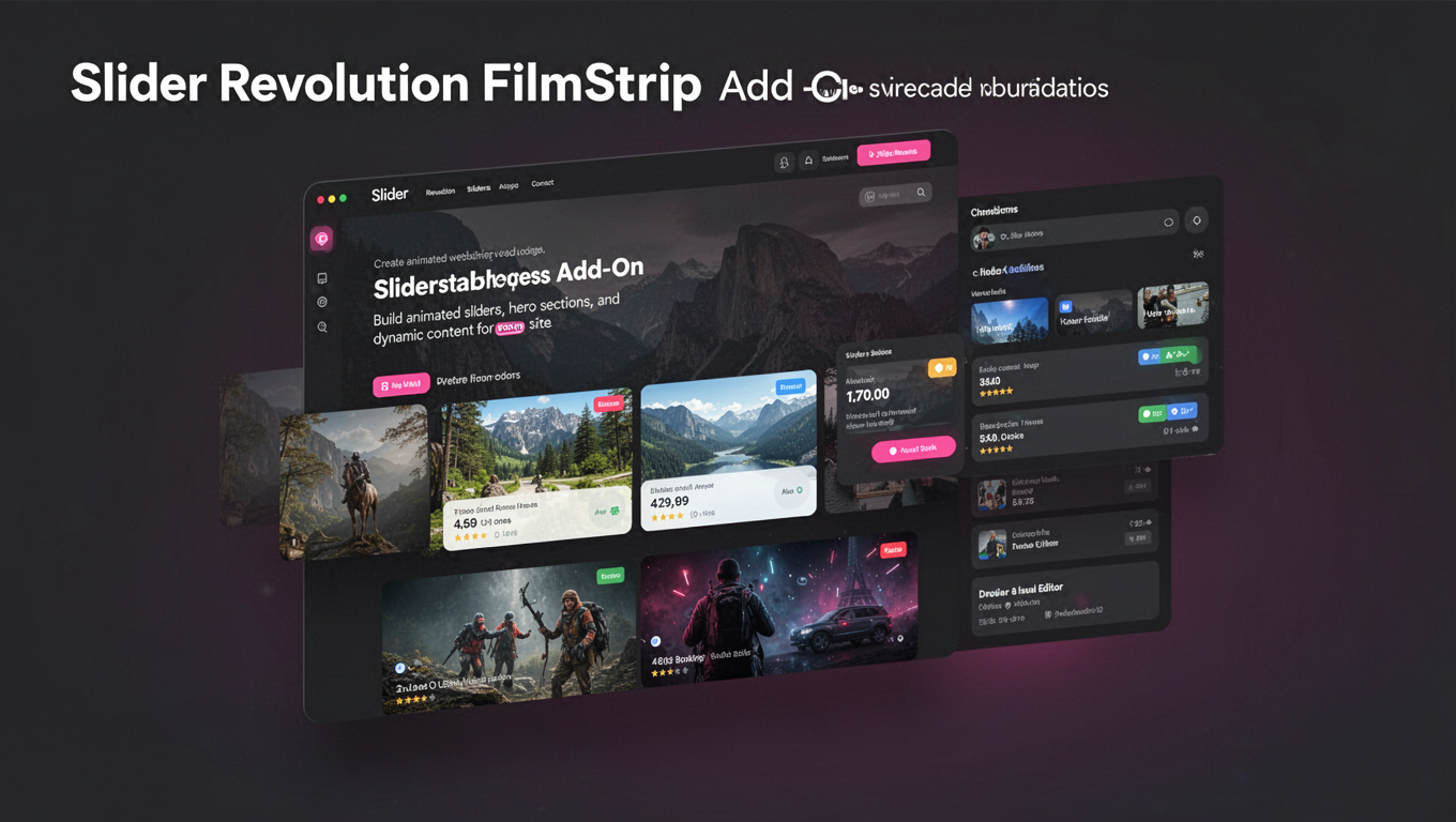 Preview of Slider Revolution FilmStrip Add-On