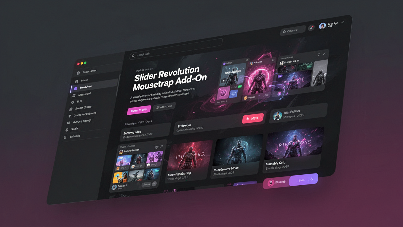 Preview of Slider Revolution Mousetrap Add-On