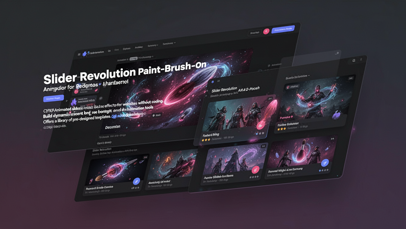 Preview of Slider Revolution Paint-Brush Add-On