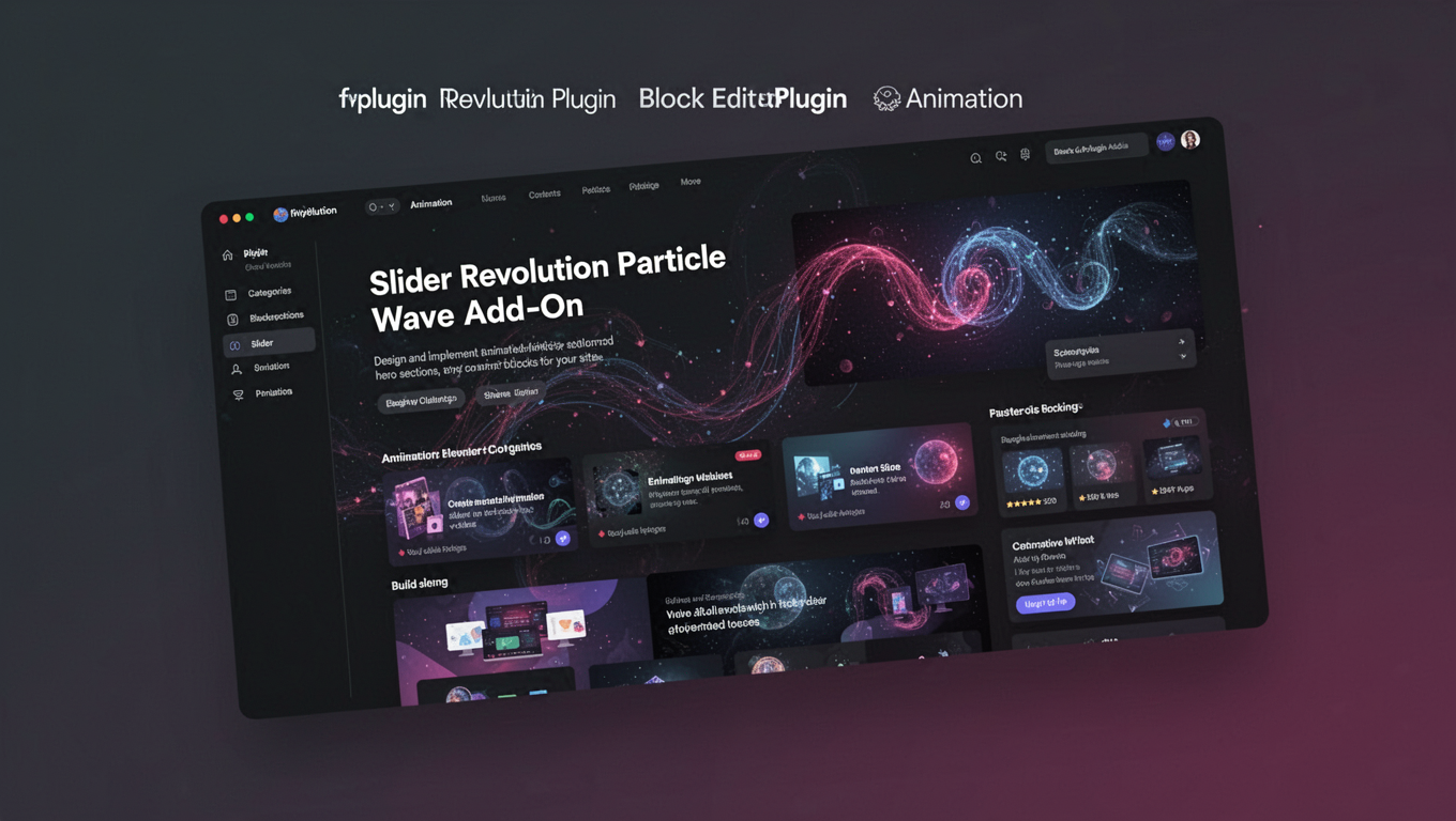 Preview of Slider Revolution Particle Wave Add-On