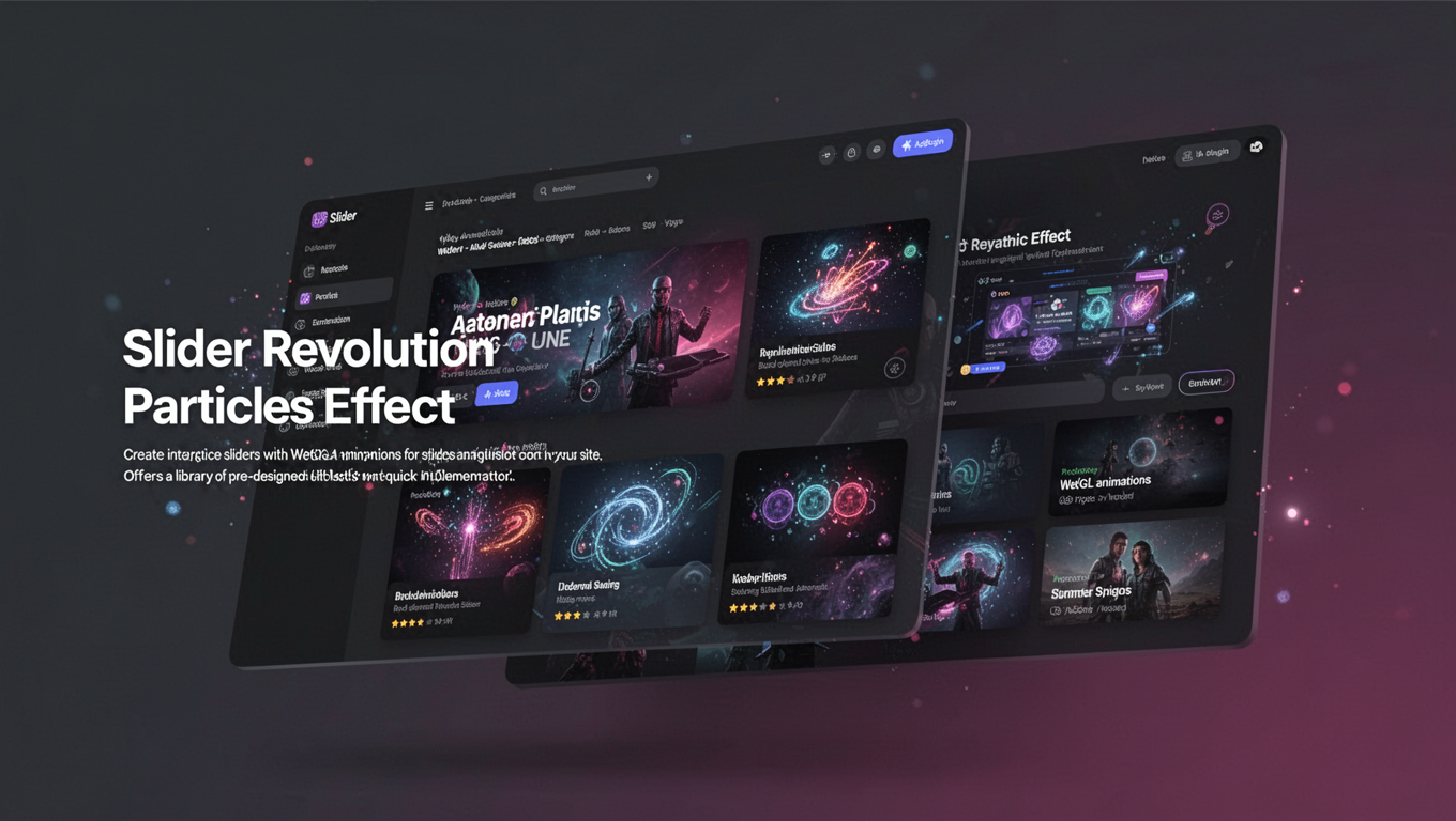 Preview of Slider Revolution Particles Effect