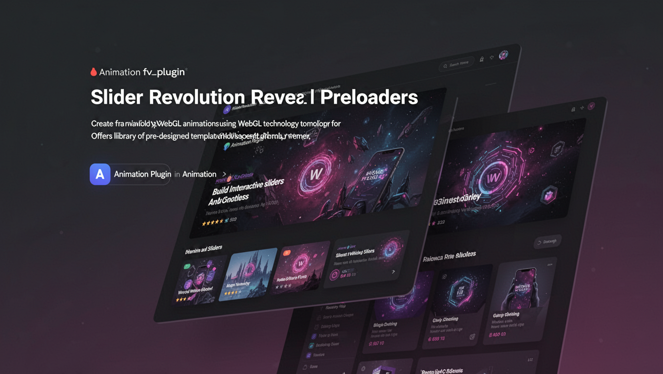 Preview of Slider Revolution Reveal Preloaders