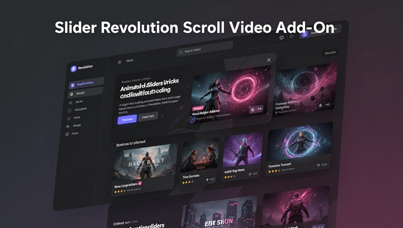 Preview of Slider Revolution Scroll Video Add-On