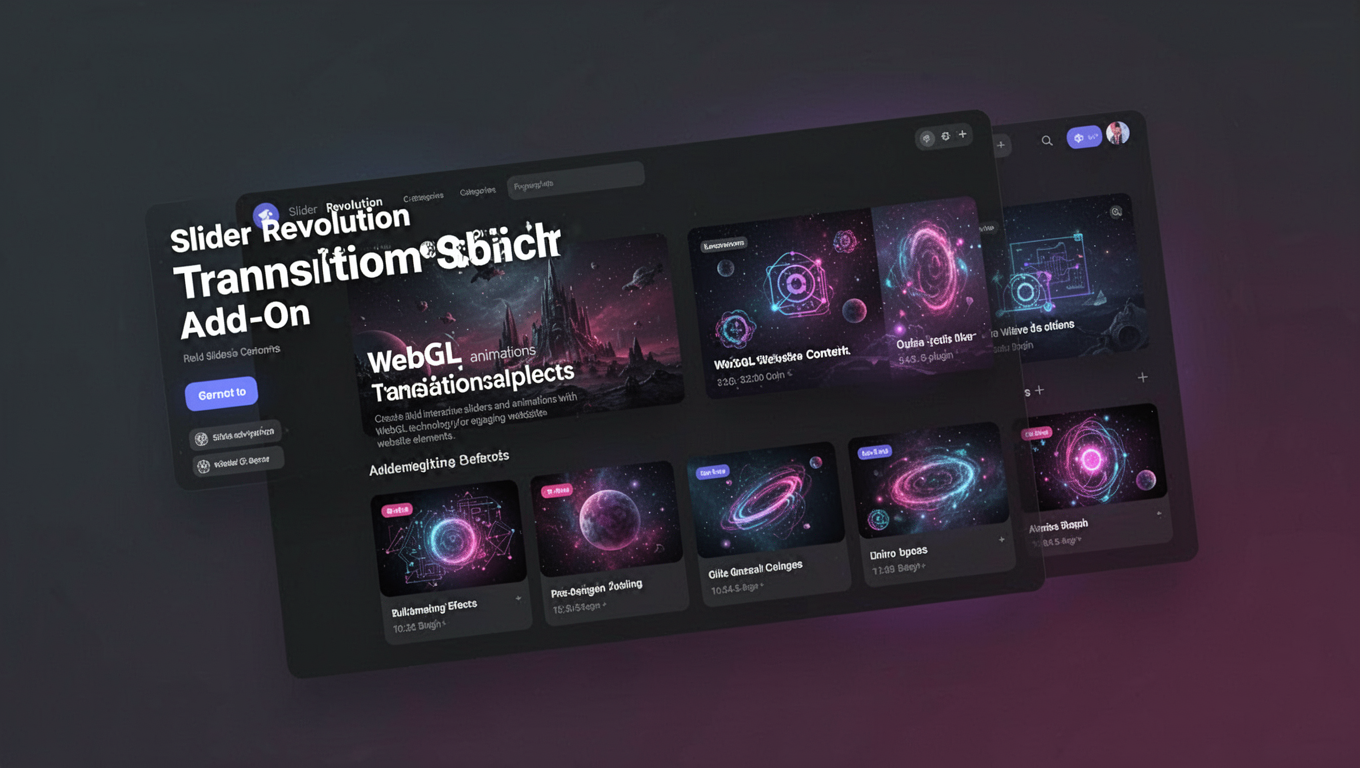 Preview of Slider Revolution Transitionpack Add-On