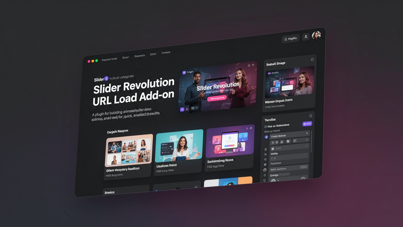 Preview of Slider Revolution URL Load Add-on