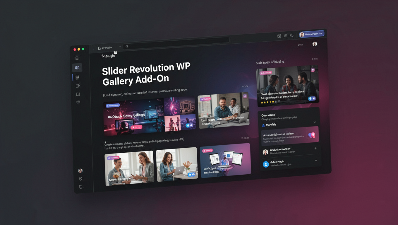Preview of Slider Revolution WP Gallery Add-On