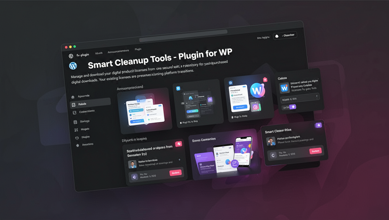 Preview of Smart Cleanup Tools - Plugin for WP
