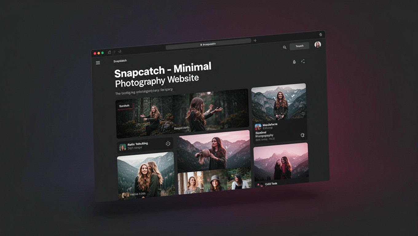 Preview of Snapcatch - Minimal Photography Website