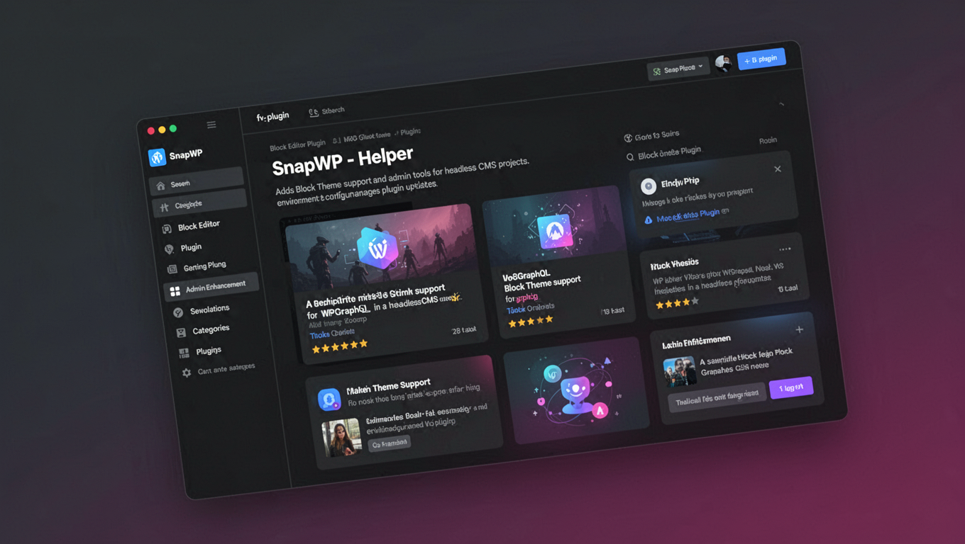 Preview of SnapWP - Helper