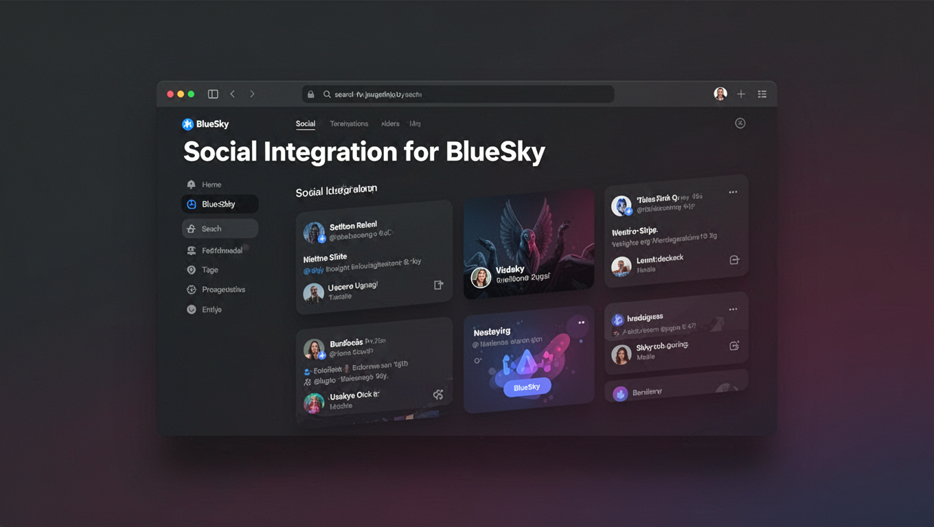 Preview of Social Integration for BlueSky
