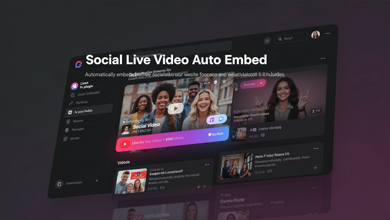 Preview of Social Live Video Auto Embed