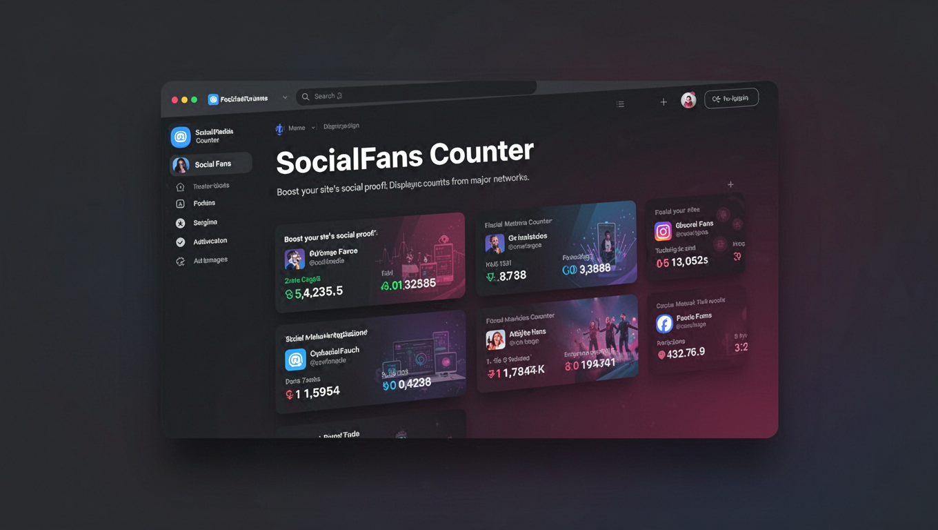 Preview of SocialFans Counter