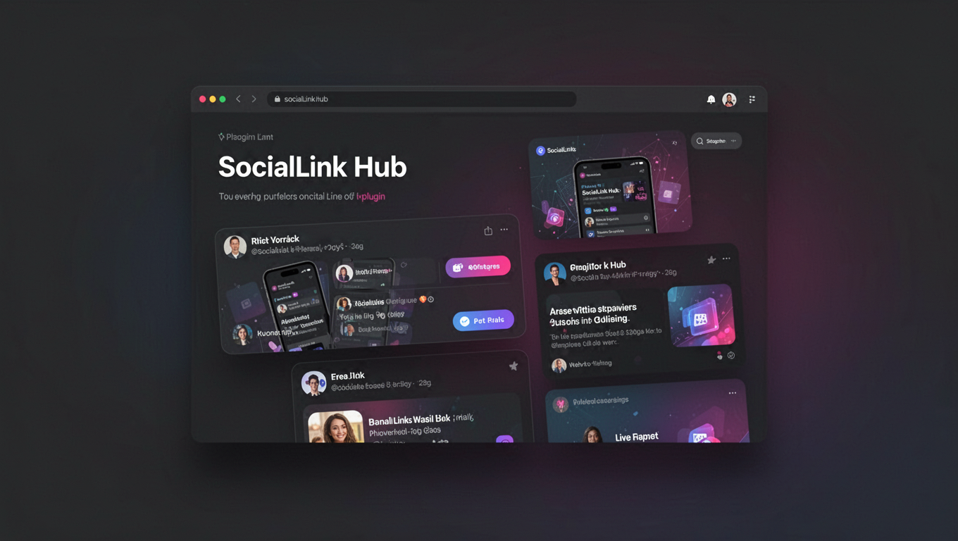 Preview of SocialLink Hub
