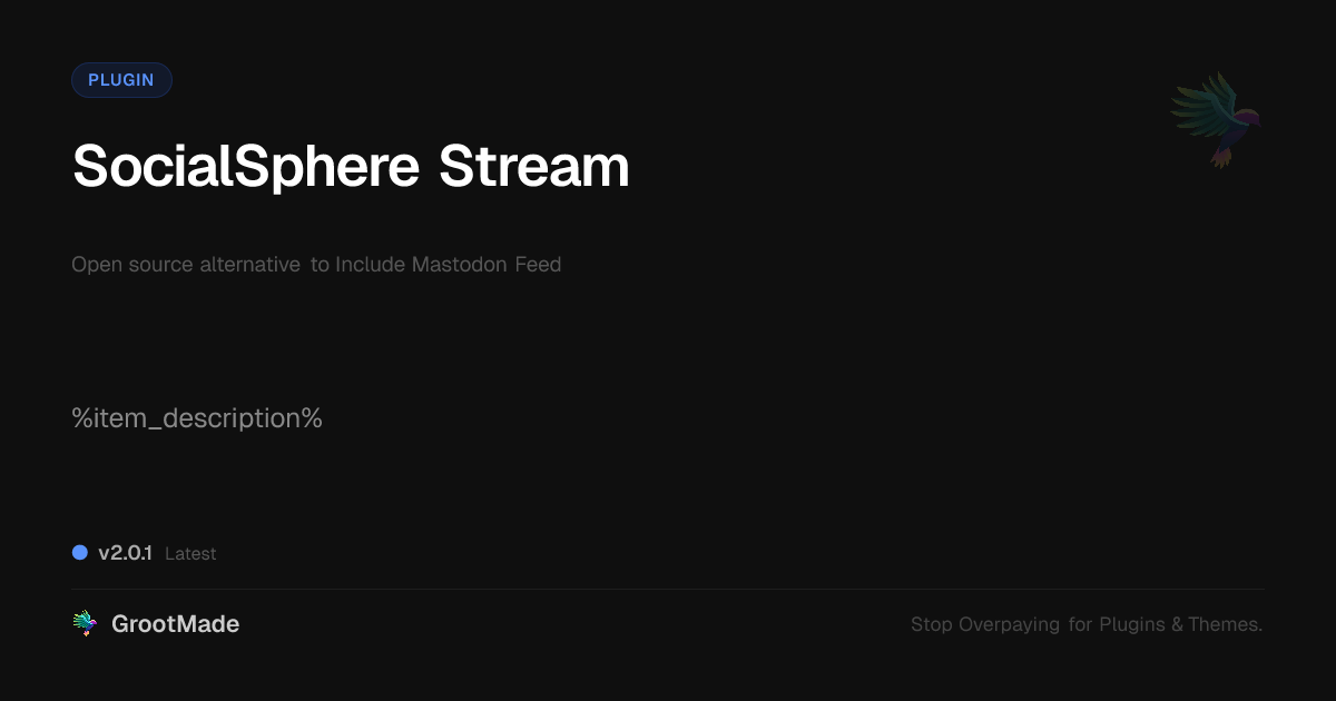 Preview of SocialSphere Stream