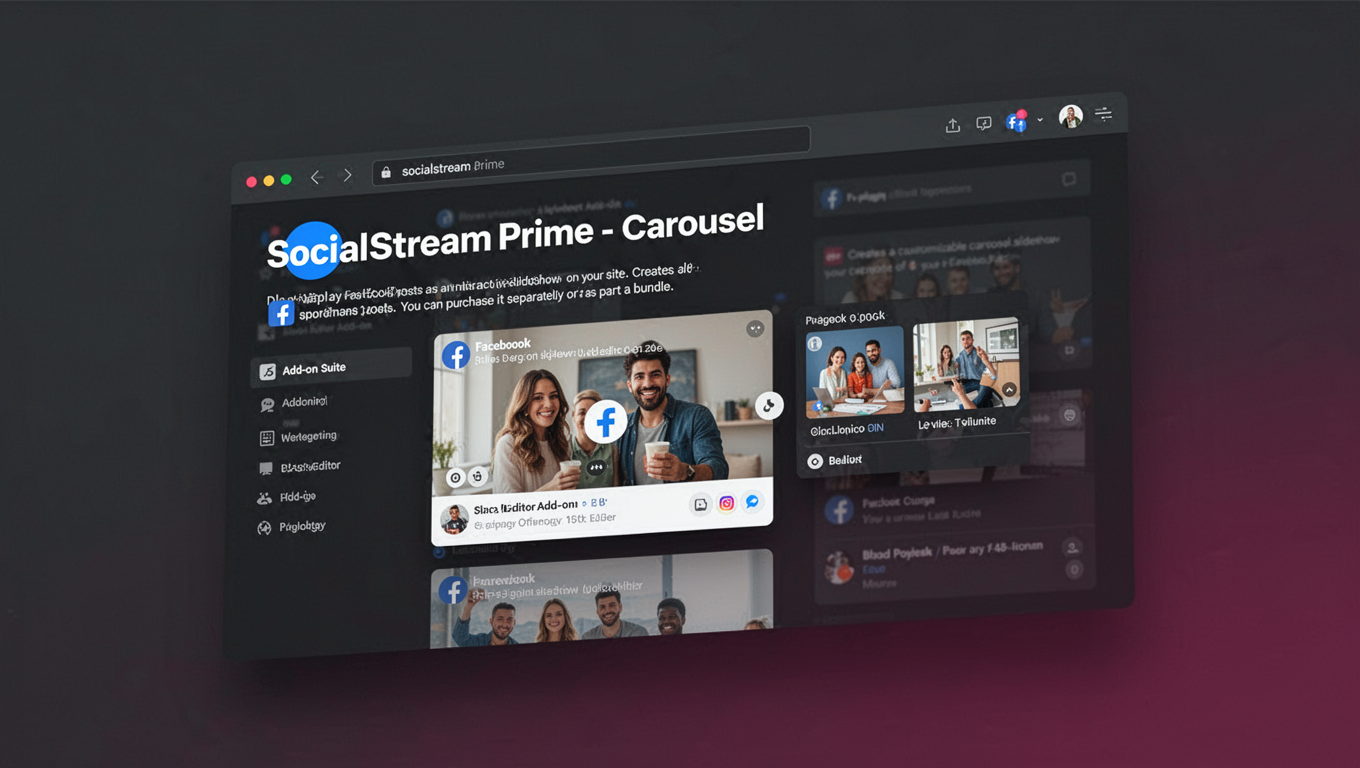 Preview of SocialStream Prime - Carousel