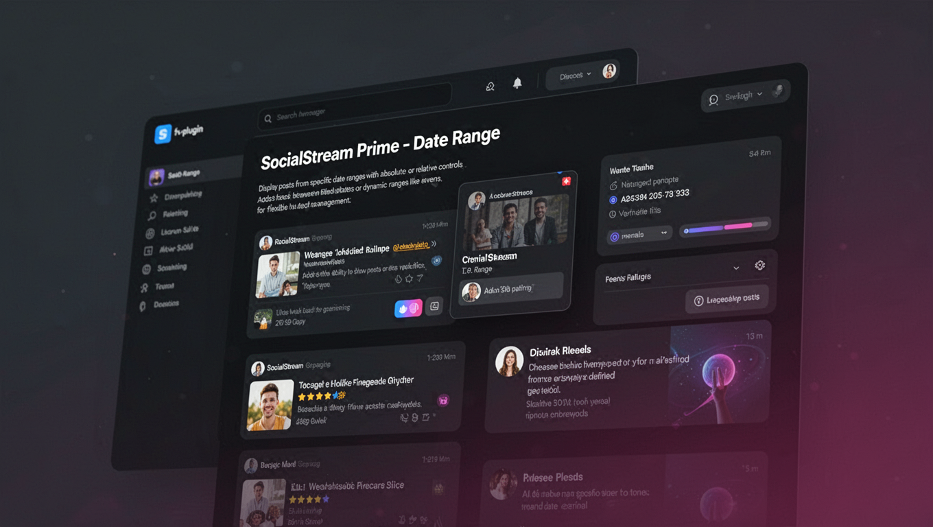 Preview of SocialStream Prime - Date Range