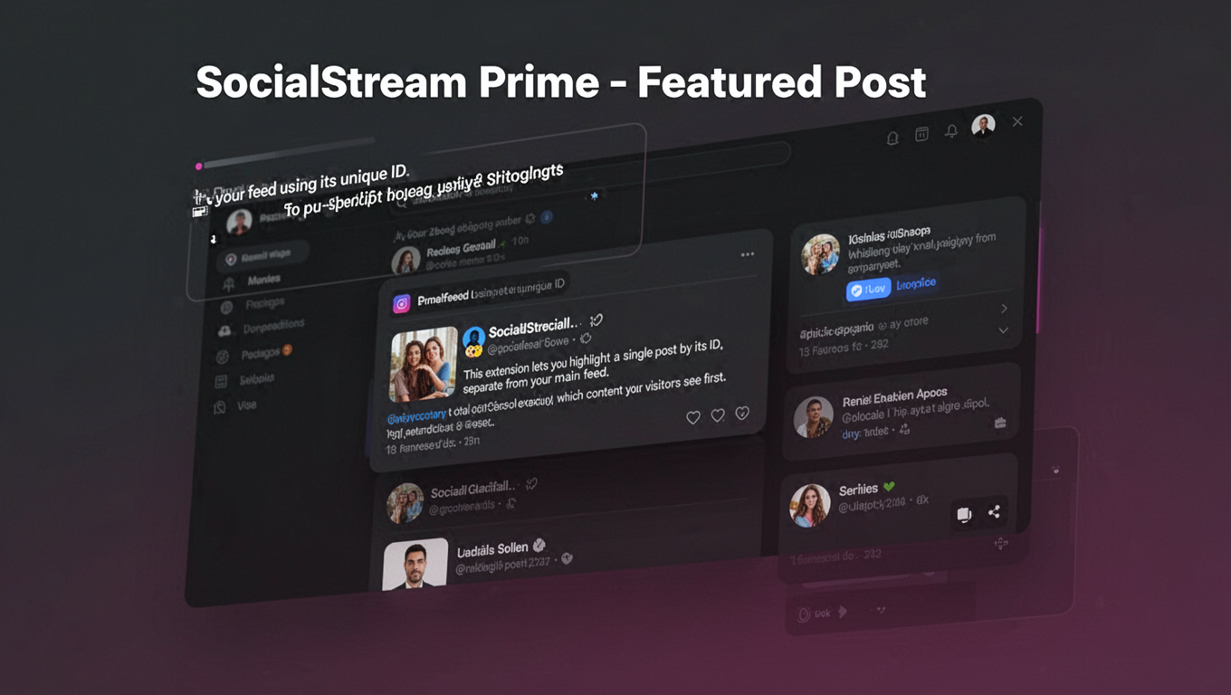 Preview of SocialStream Prime - Featured Post