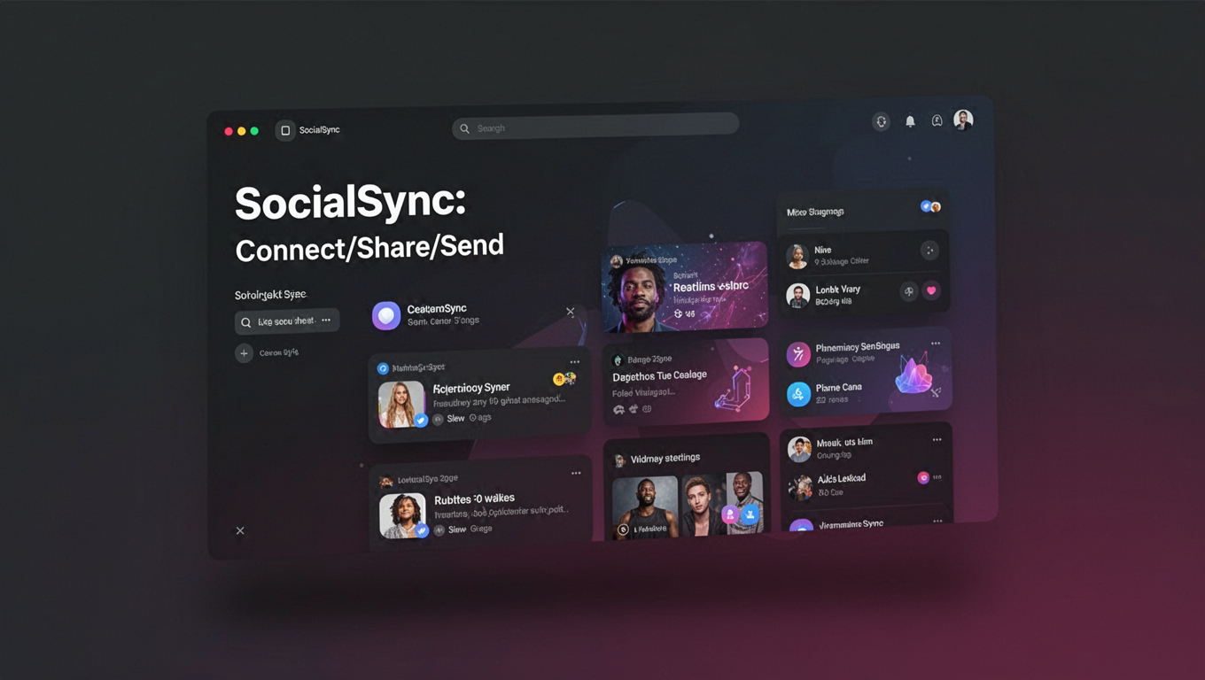 Preview of SocialSync: Connect/Share/Send