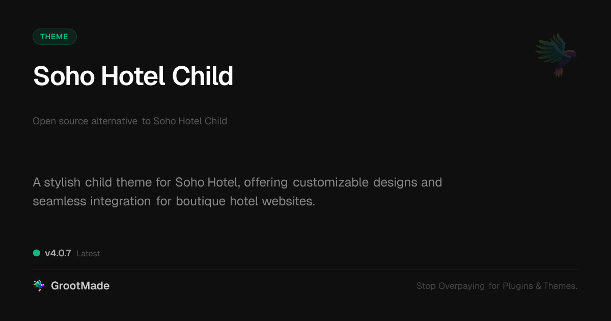 Preview of Soho Hotel Child