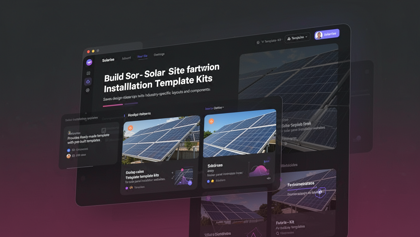 Preview of Solarise - Solar Panel Installation Template Kits