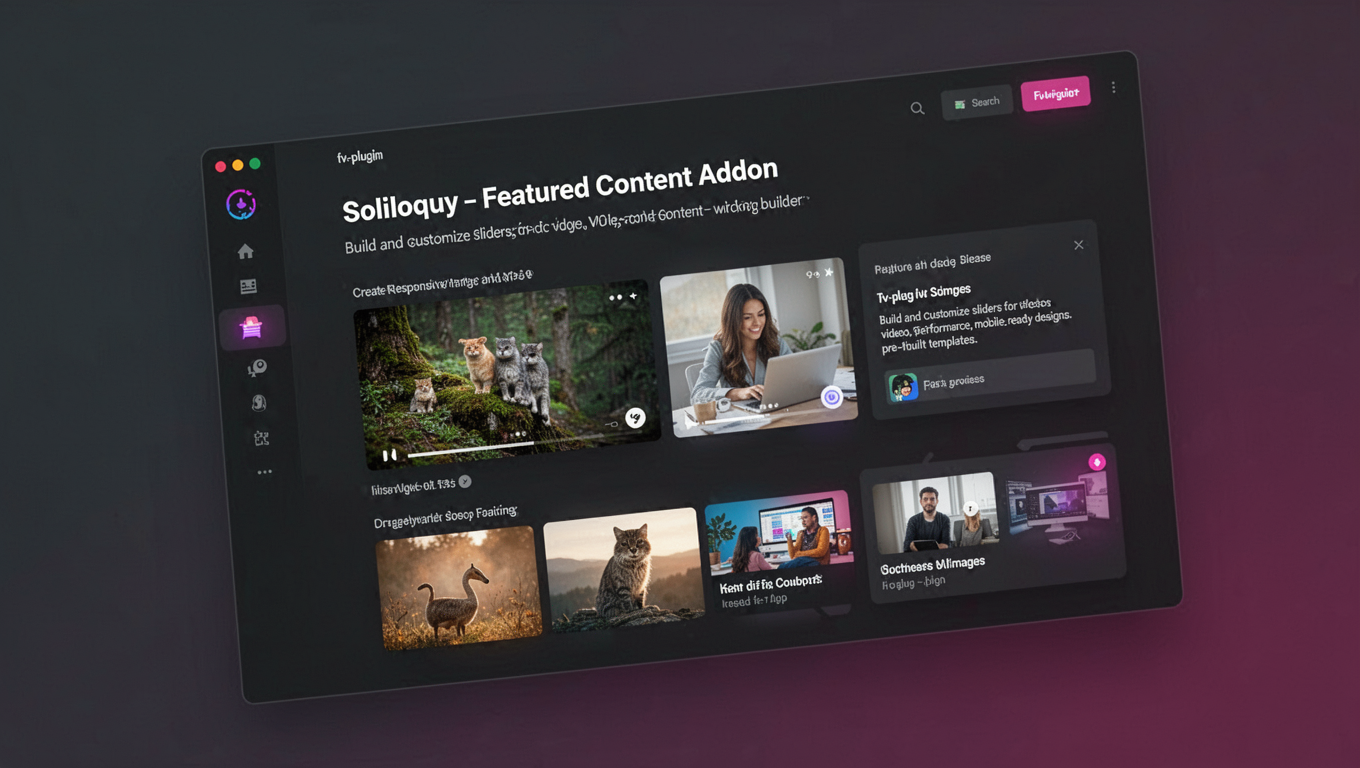 Preview of Soliloquy - Featured Content Addon