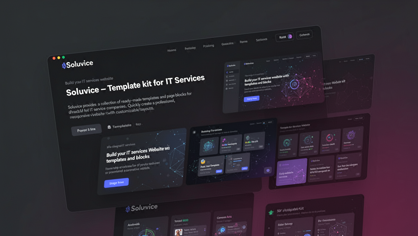 Preview of Soluvice - Template kit for IT Services