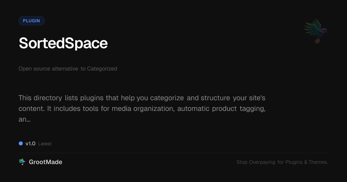 Preview of SortedSpace