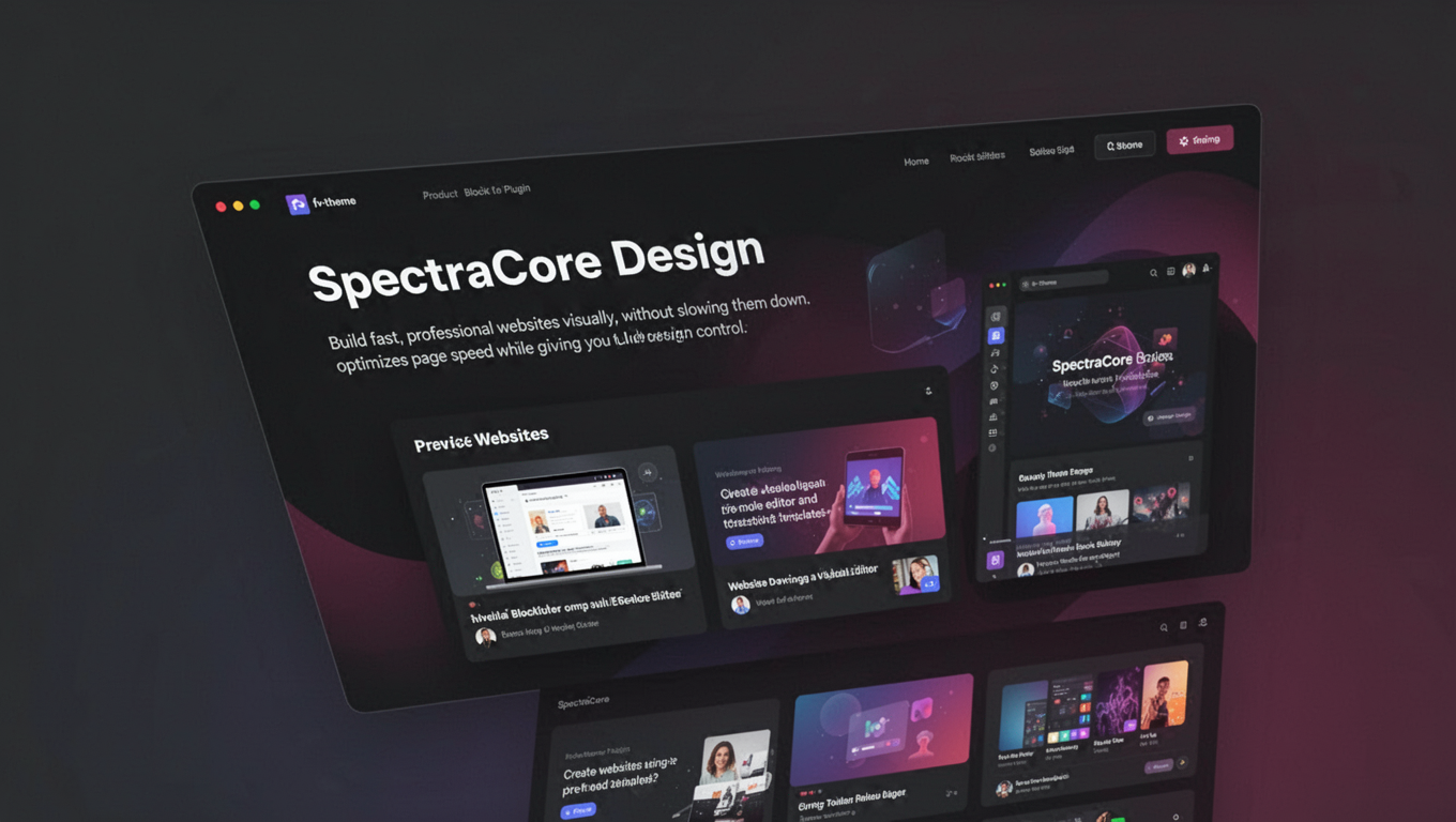 Preview of SpectraCore Design