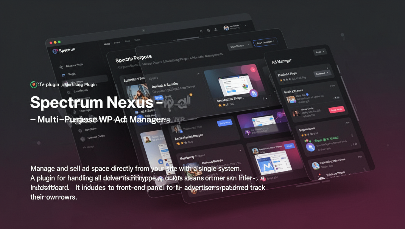 Preview of Spectrum Nexus – Multi-Purpose WP Ad Manager