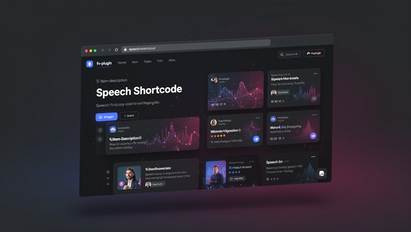 Preview of Speech Shortcode