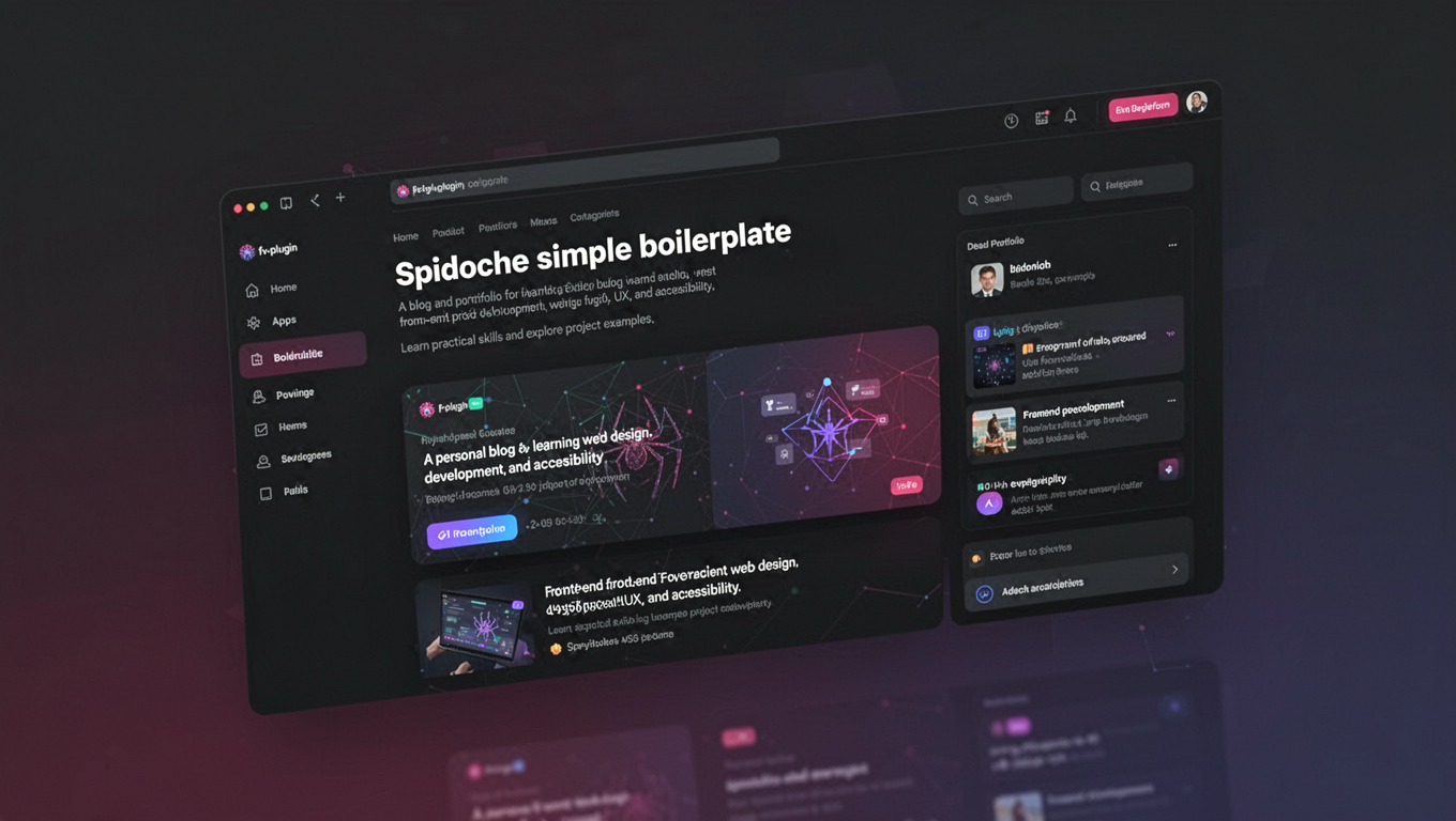 Preview of Spidoche simple boilerplate