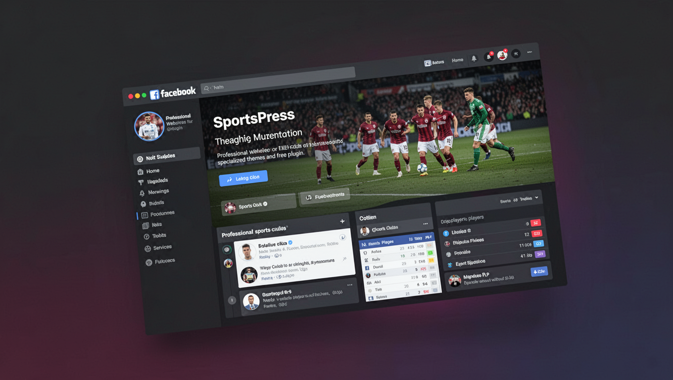 Preview of SportsPress Facebook