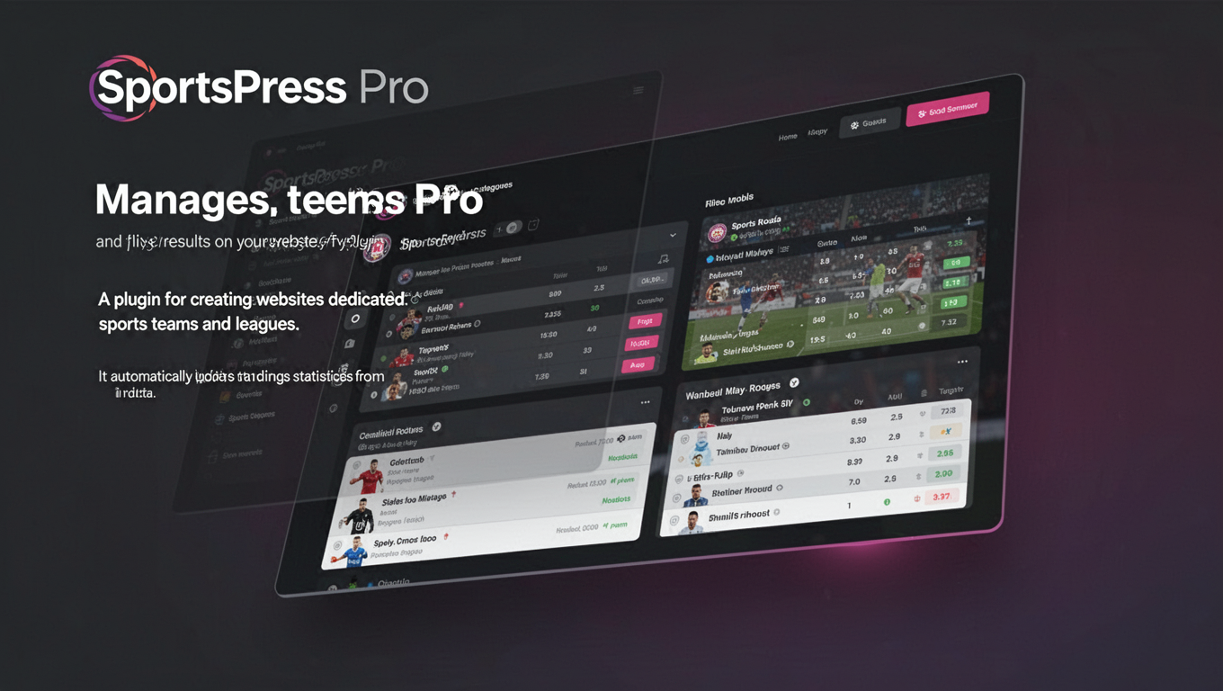 Preview of SportsPress Pro