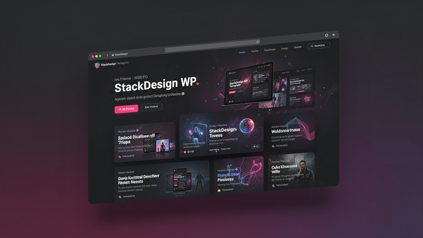 Preview of StackDesign WP template
