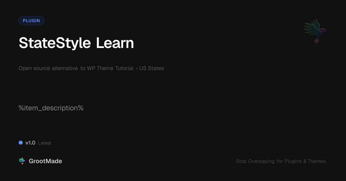 Preview of StateStyle Learn