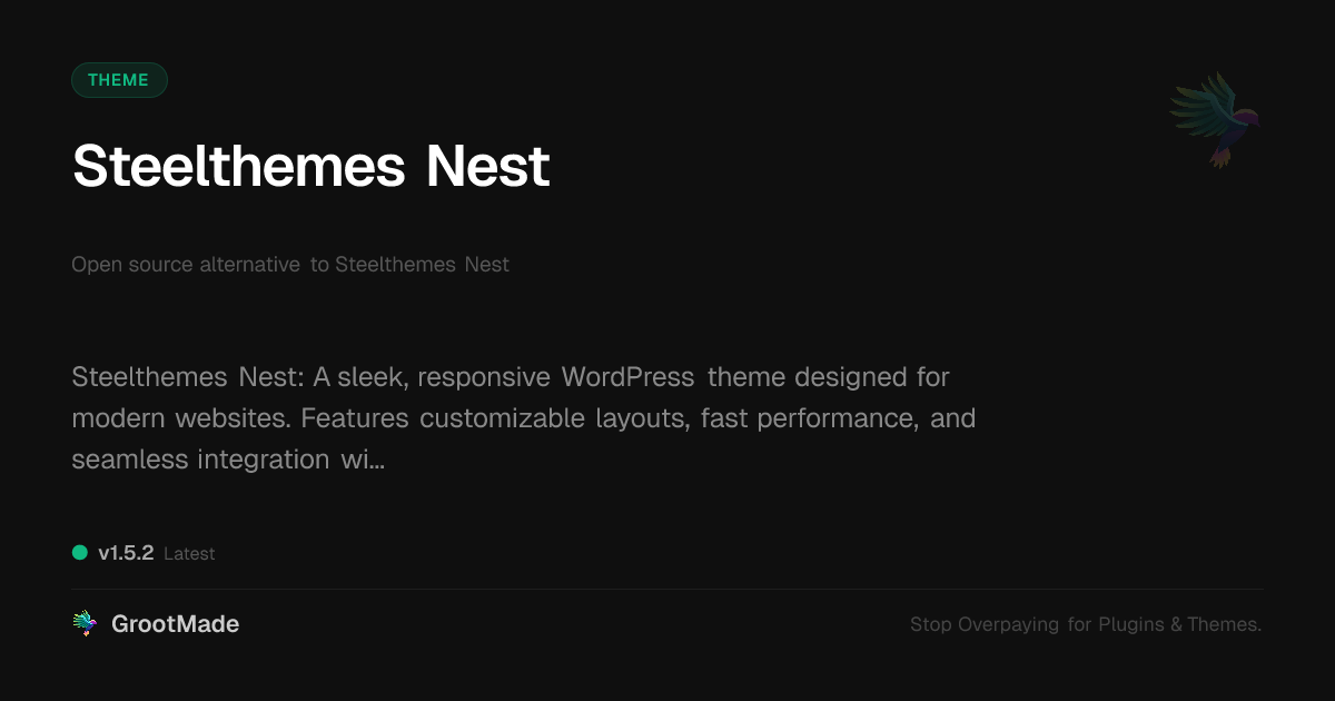 Preview of Steelthemes Nest